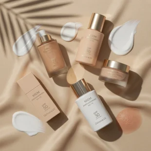 Ranking najlepszych kremów z filtrem SPF 50 do twarzy – tekstury i produkty.