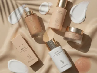 Ranking najlepszych kremów z filtrem SPF 50 do twarzy – tekstury i produkty.