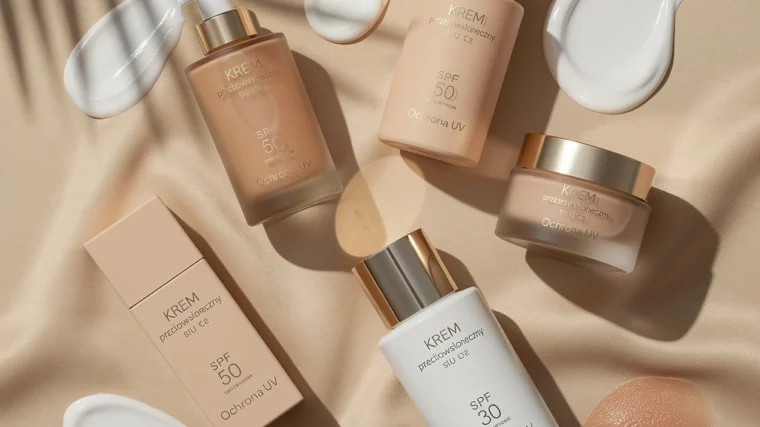 Ranking najlepszych kremów z filtrem SPF 50 do twarzy – tekstury i produkty.